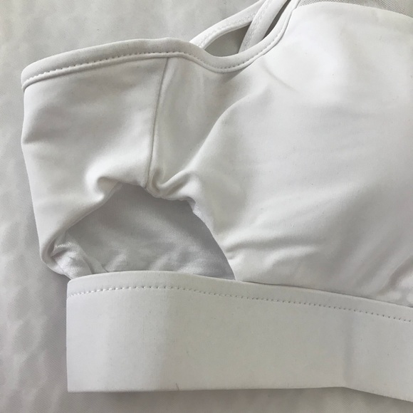 ⭐️Sold⭐️NWT Sam Edelman White Mesh High Neck Bra - Picture 4 of 6